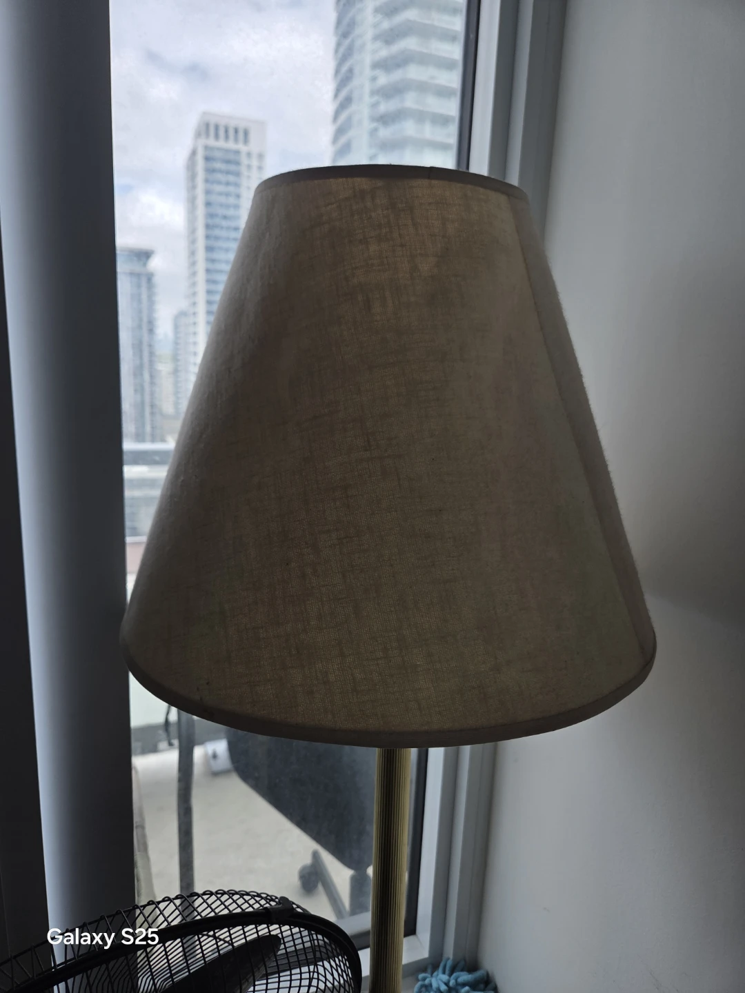 Floor Lamp with Tan Shade