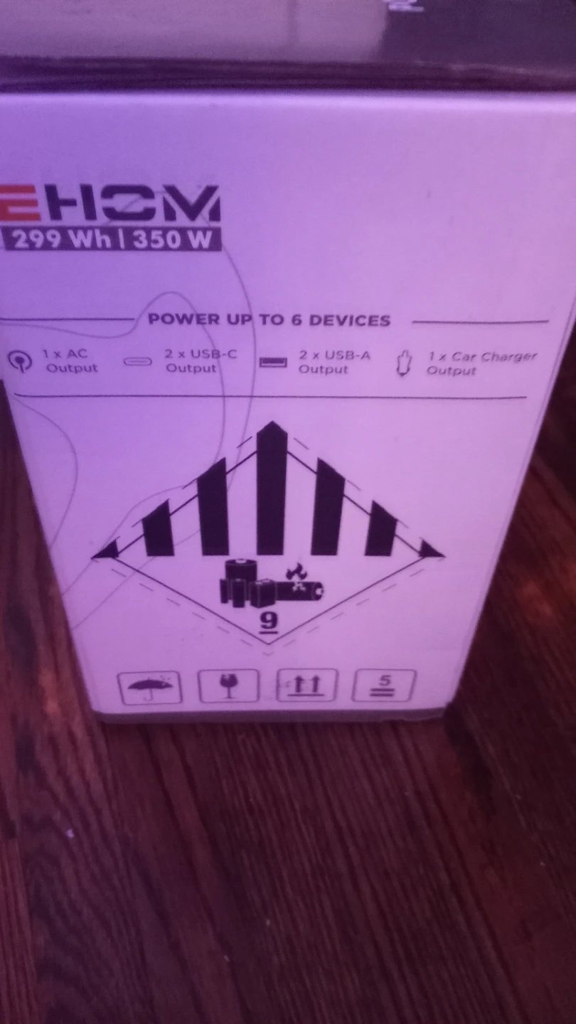 Ehom 299Wh 350W Portable Power Station