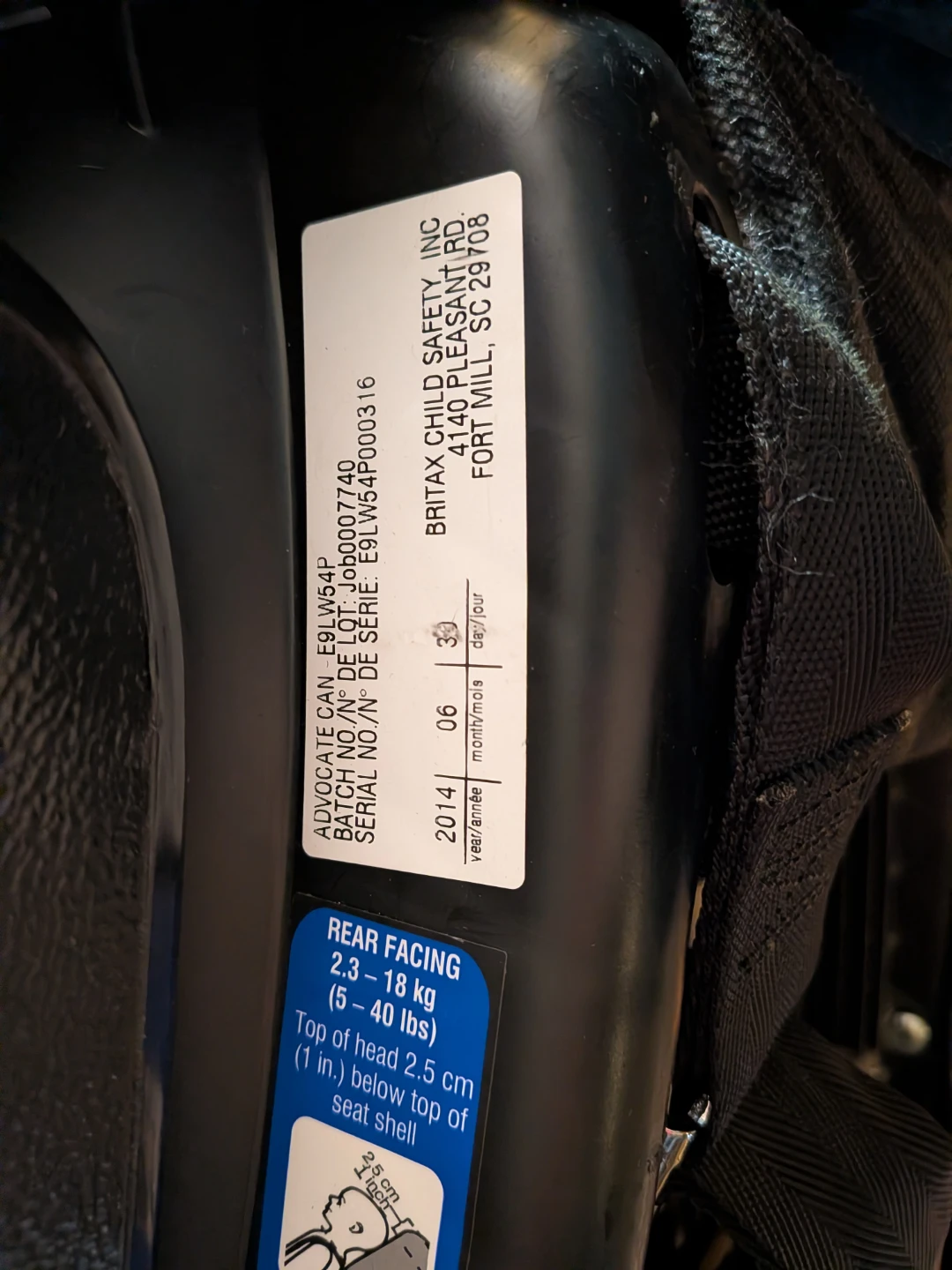Britax Advocate Child Car Seat - photo 2