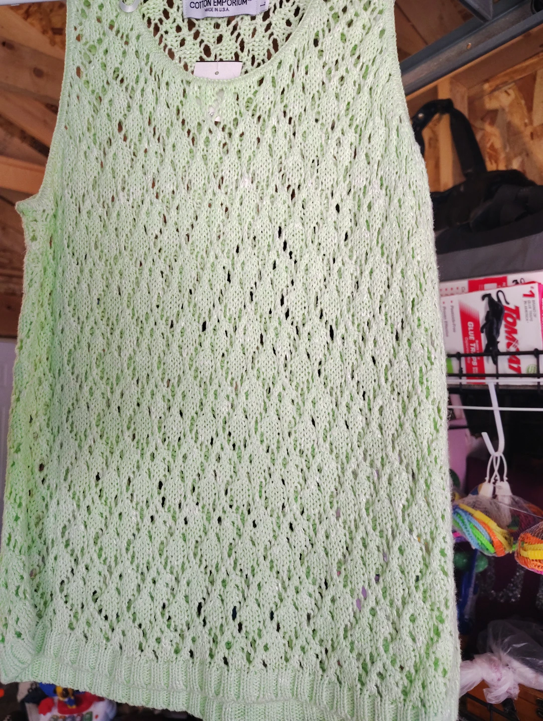 Teal Beaded Tank Top - photo 2