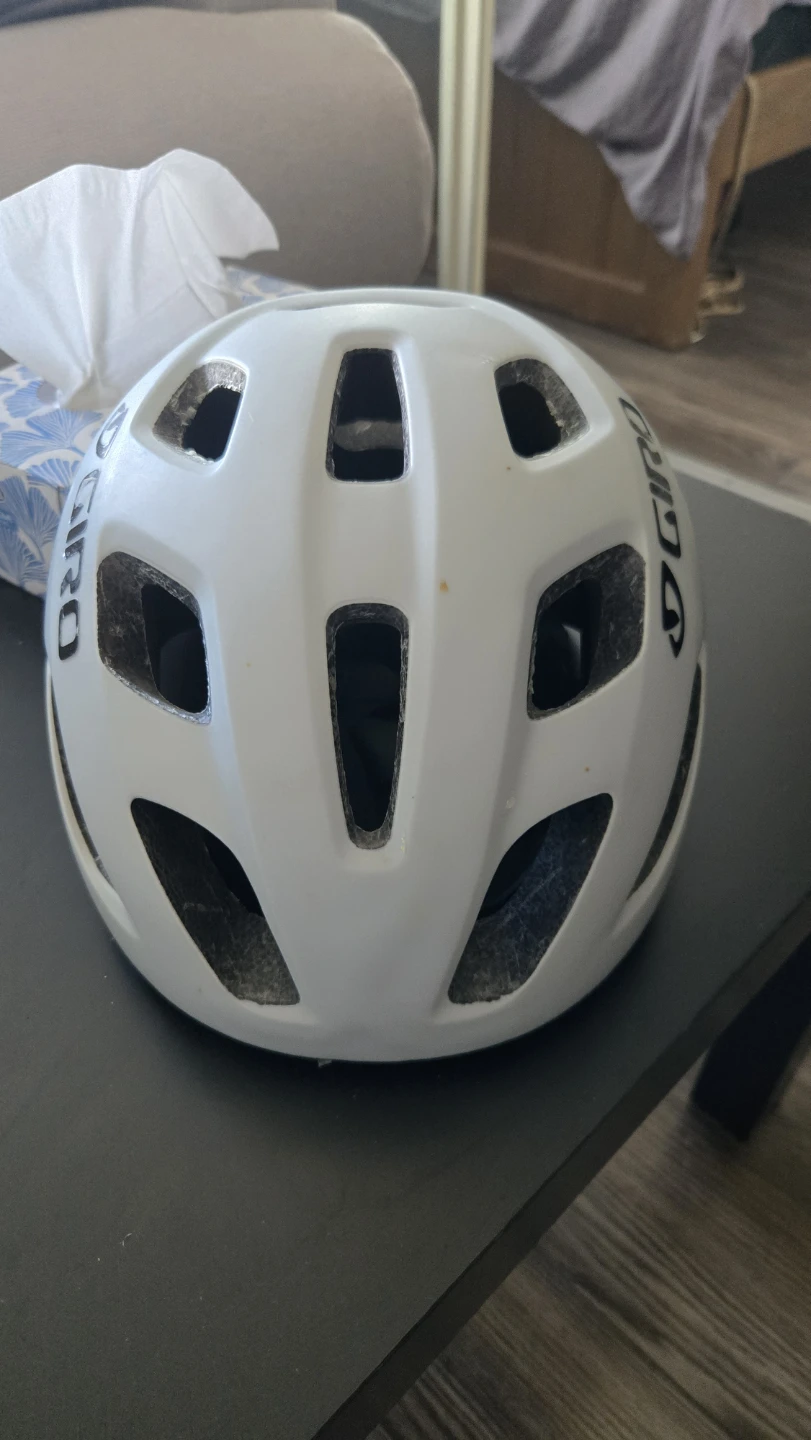 Giro White Cycling Helmet - large
