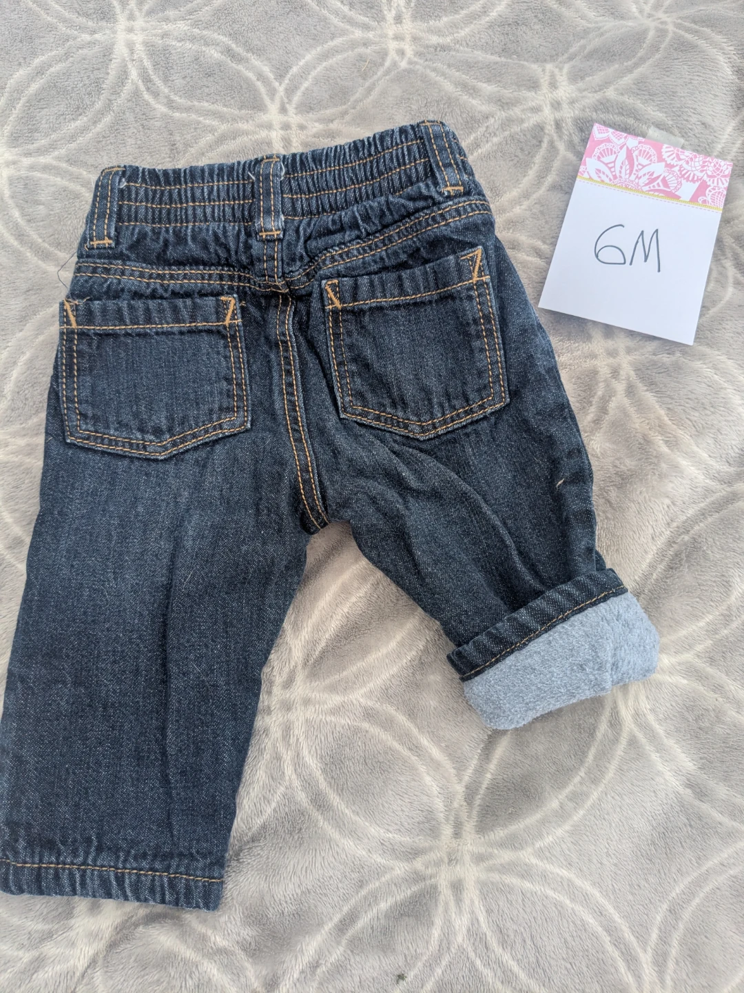 Children's Denim fleece lined Jeans 6M/9M - photo 2