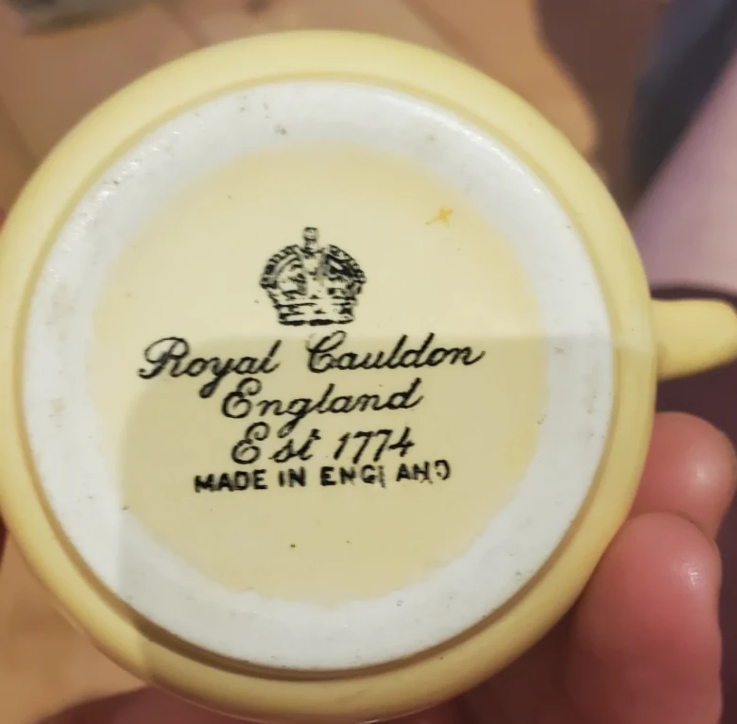 Royal Cauldon "You And Me Little Brown Jug" Creamer - photo 2