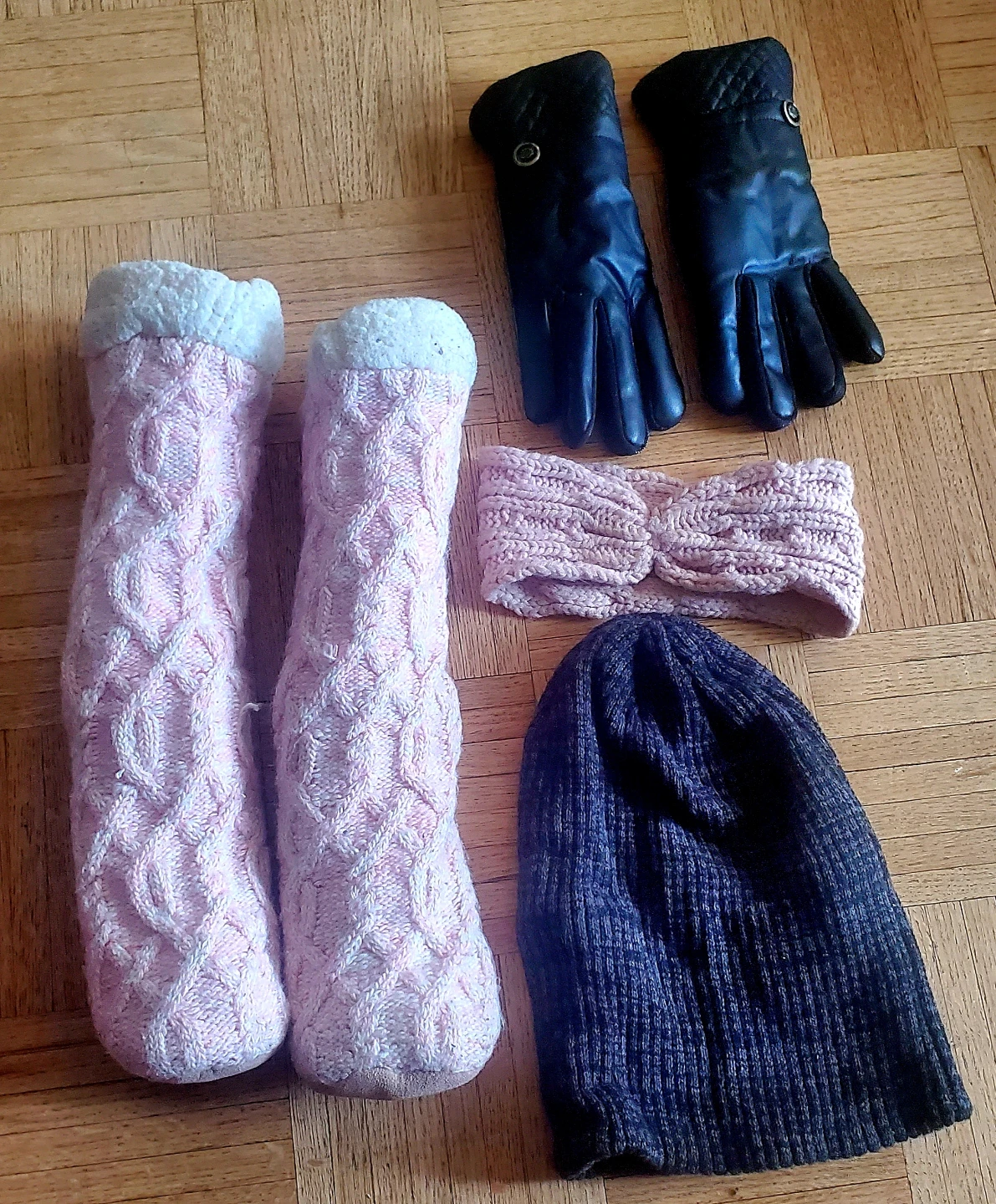Winter Accessory Bundle: Socks, Gloves, Headband