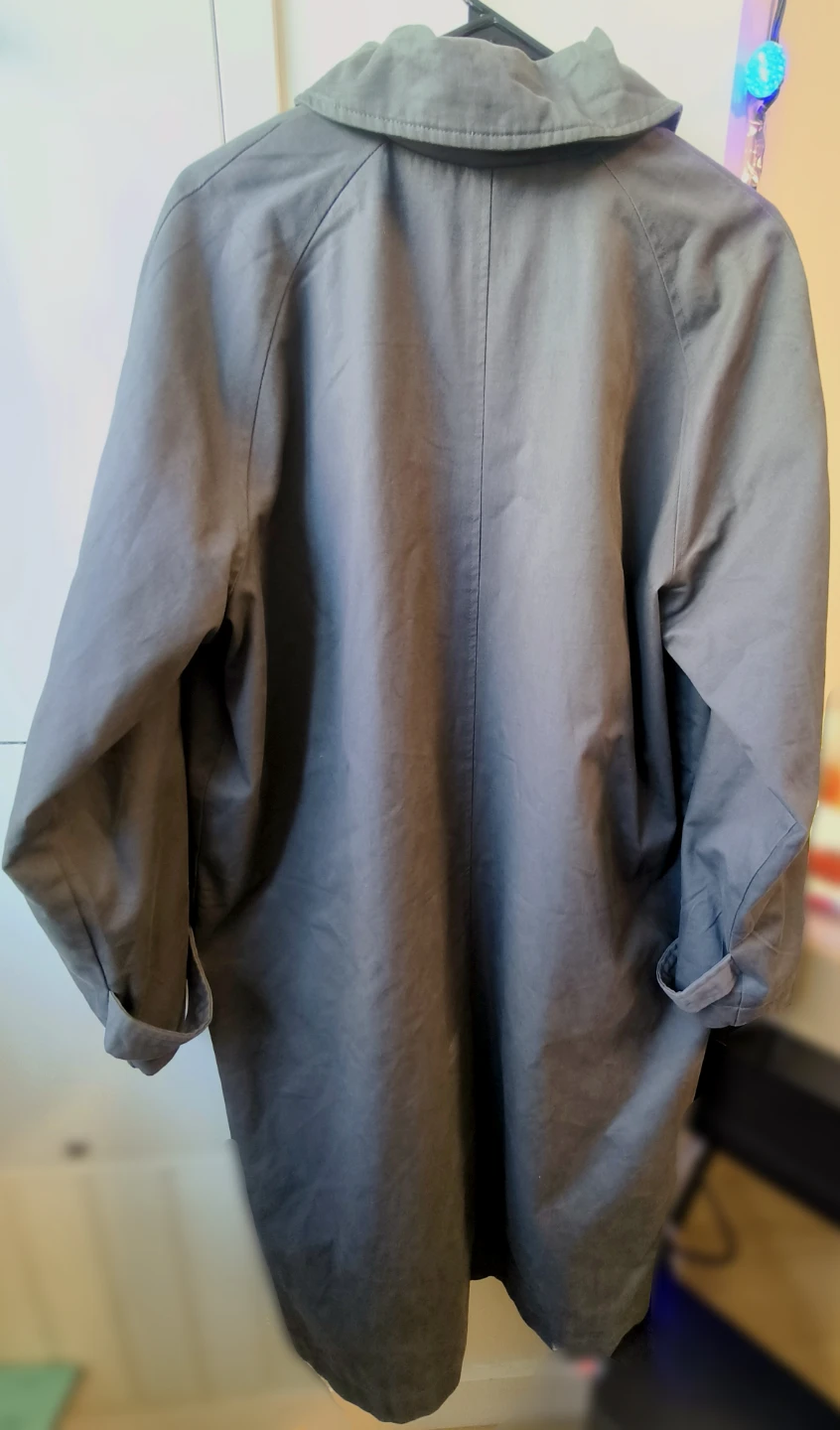 Joe Fresh Gray Trench Coat XL - photo 4