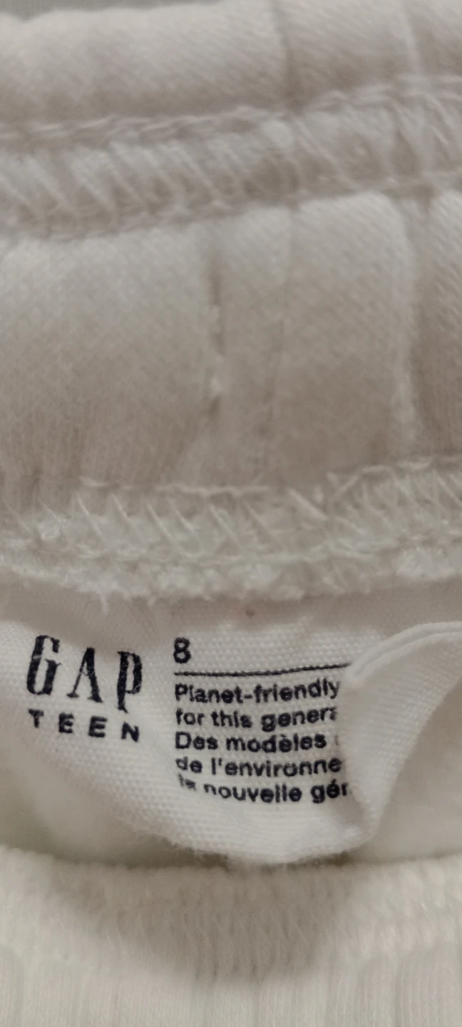 Gap Teen White Sweatpants Size 8 - photo 2