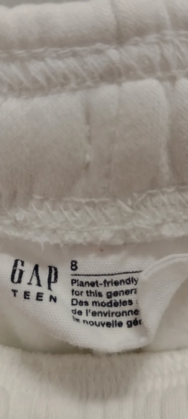 Gap Teen White Sweatpants Size 8 - photo 2