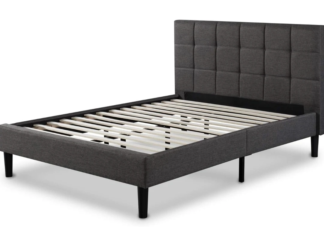 Grey Tufted Upholstered Bed Frame - Twin - photo 4