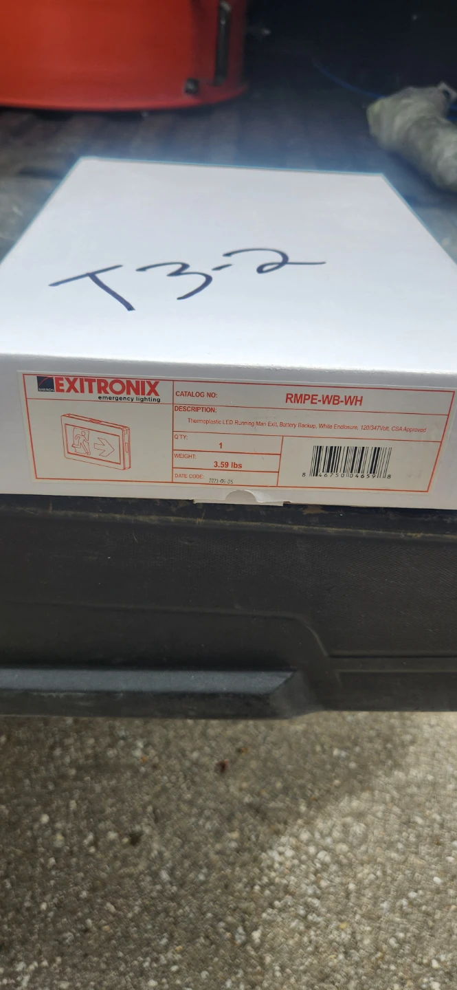 Exitronix Thermoplastic LED Running Man Exit Sign