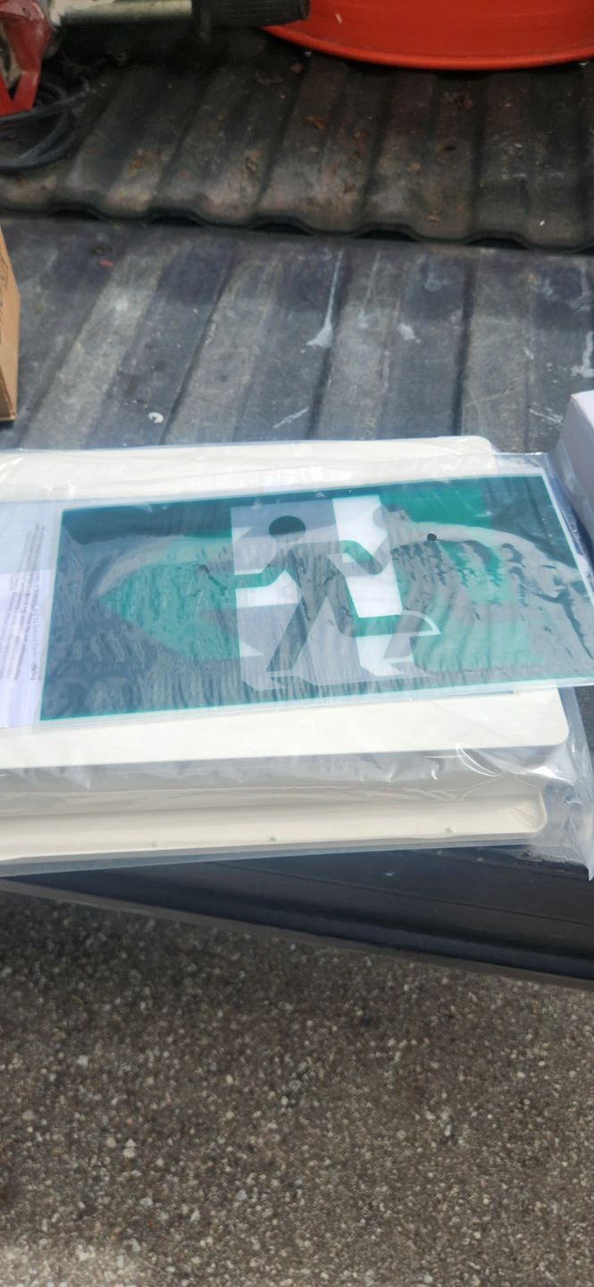 Exitronix Thermoplastic LED Running Man Exit Sign - photo 2