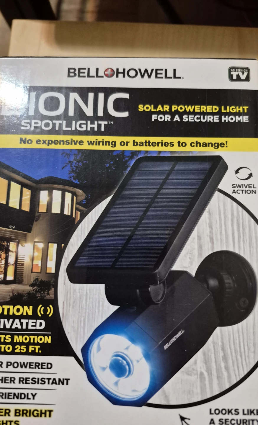 Bell+Howell Bionic Spotlight Solar Powered Motion Activated