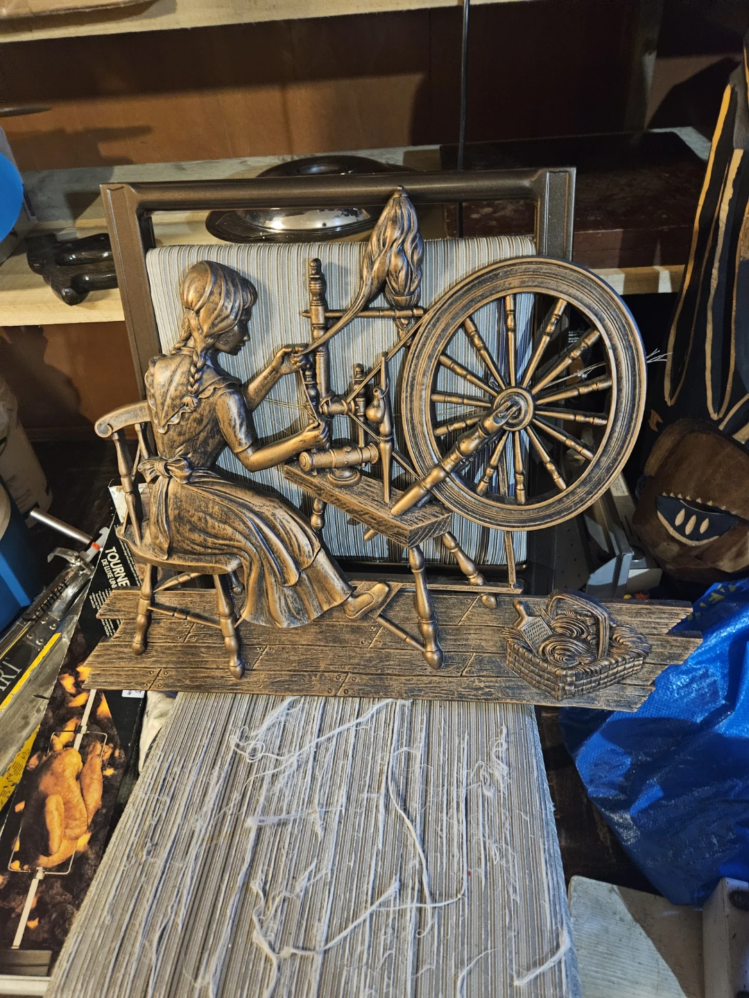 Vintage Spinning Wheel Wall Art - photo 2