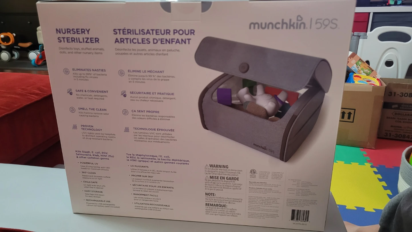 Munchkin 59S Nursery Sterilizer UV Sanitizer - photo 2