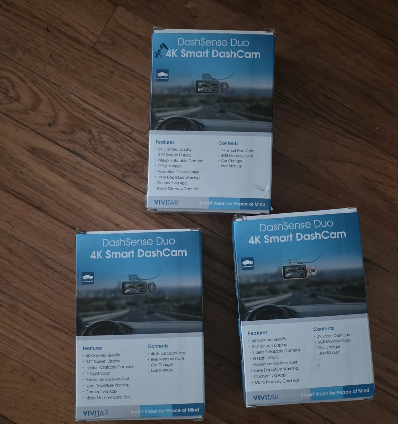 Vivitar DashSense Duo 4K Smart DashCam 35 each - photo 2