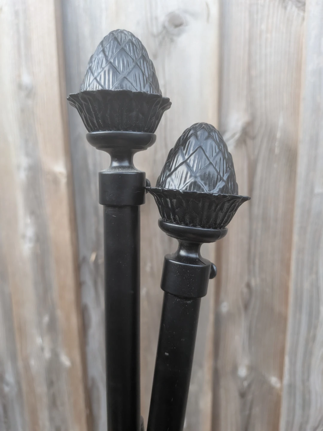 Black Decorative adjustable Curtain Rod
