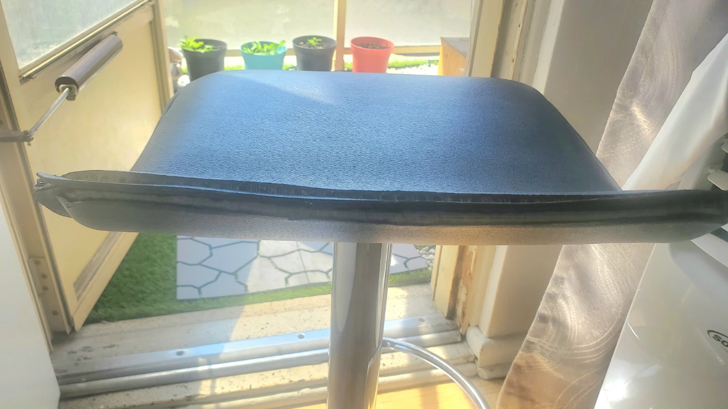 Set of 2 Bar Stools (Black & White) - photo 3