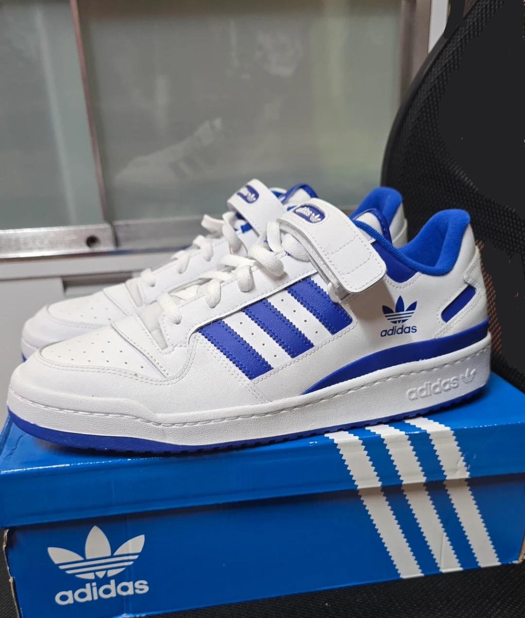Brand new Adidas Forum Low Blue White in box for sale $129 - photo 2