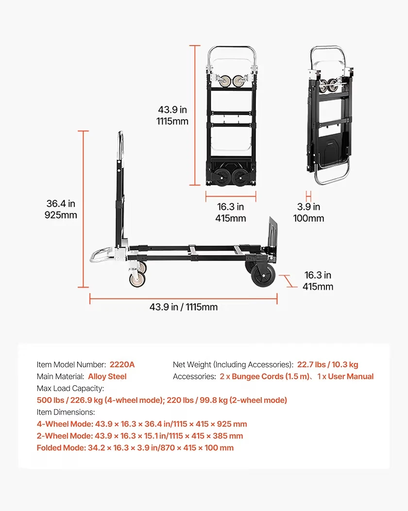 2-in-1 Folding Hand Truck - photo 2