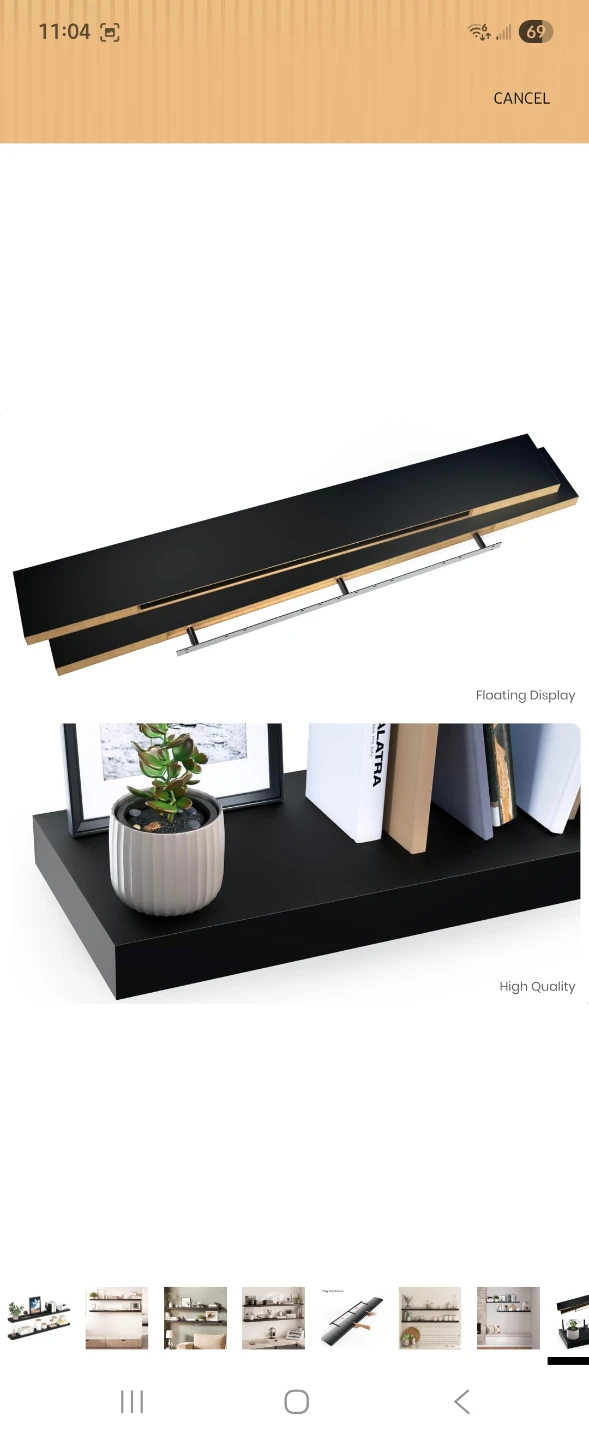 Ballucci floating shelf