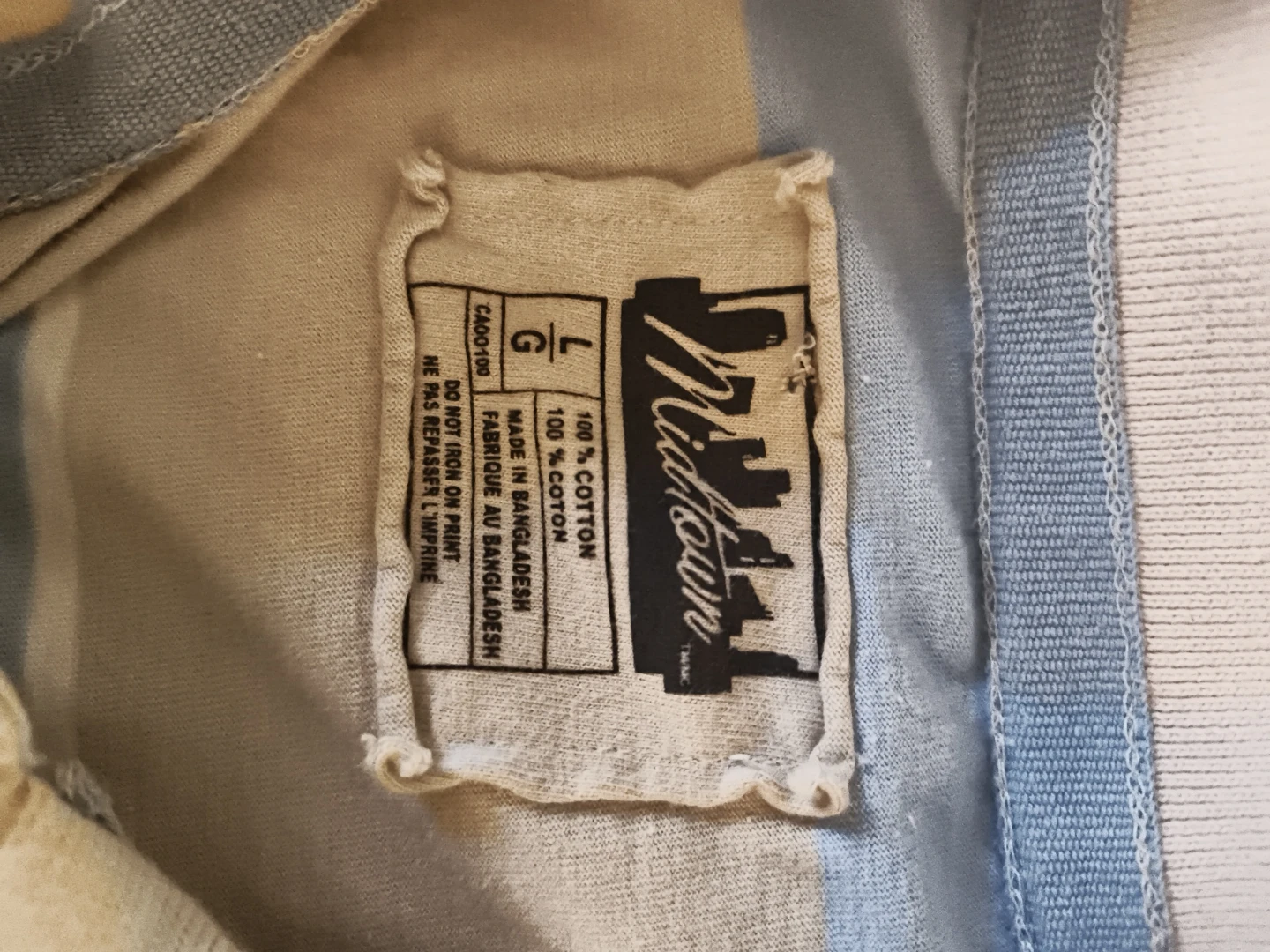 Midtown Striped Polo Shirt - Size Large - photo 2