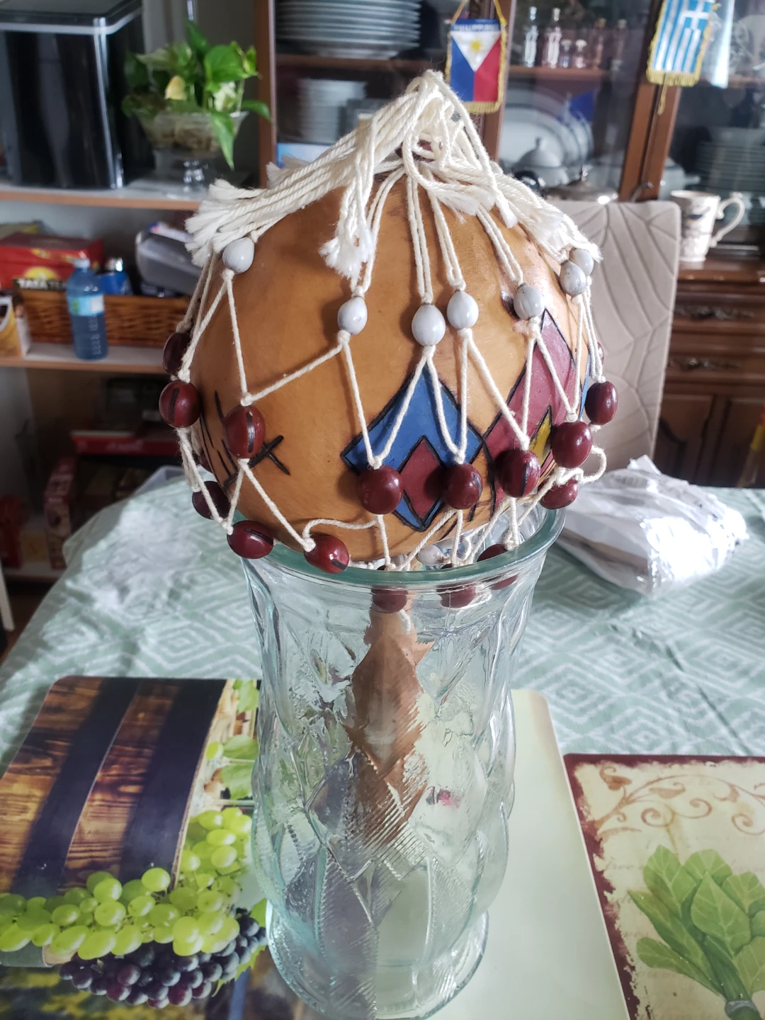 Gourd Shaker with Beads