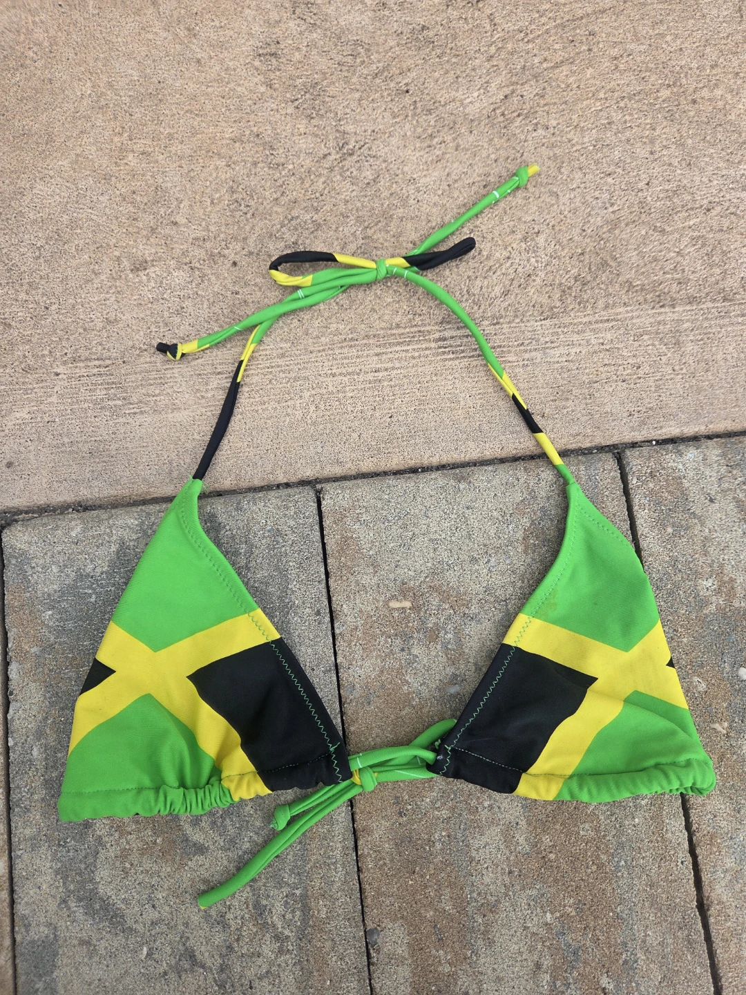 Jamaica Flag Bikini Top