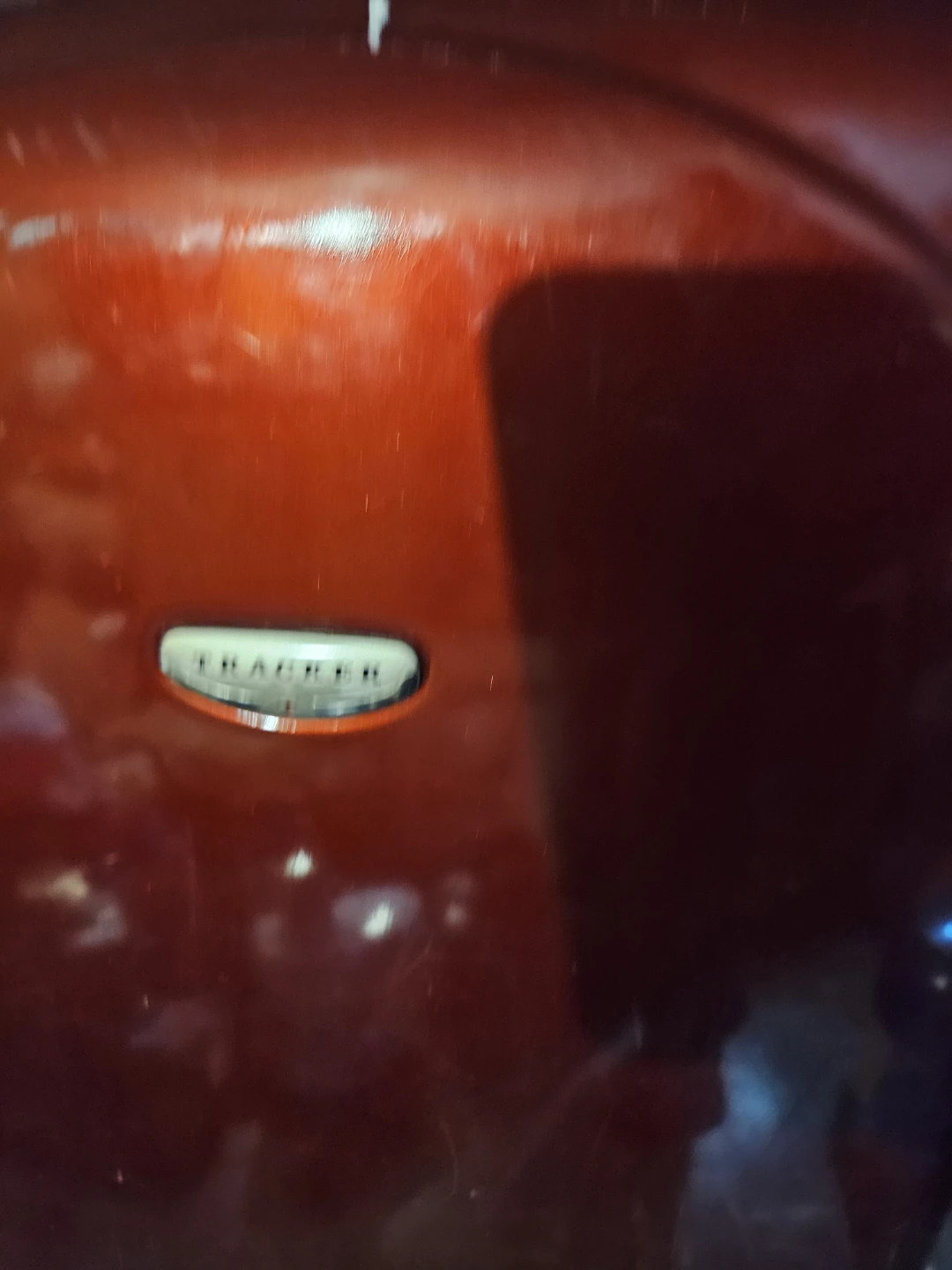 Tracker Red Hard-Shell Spinner Suitcase - photo 3