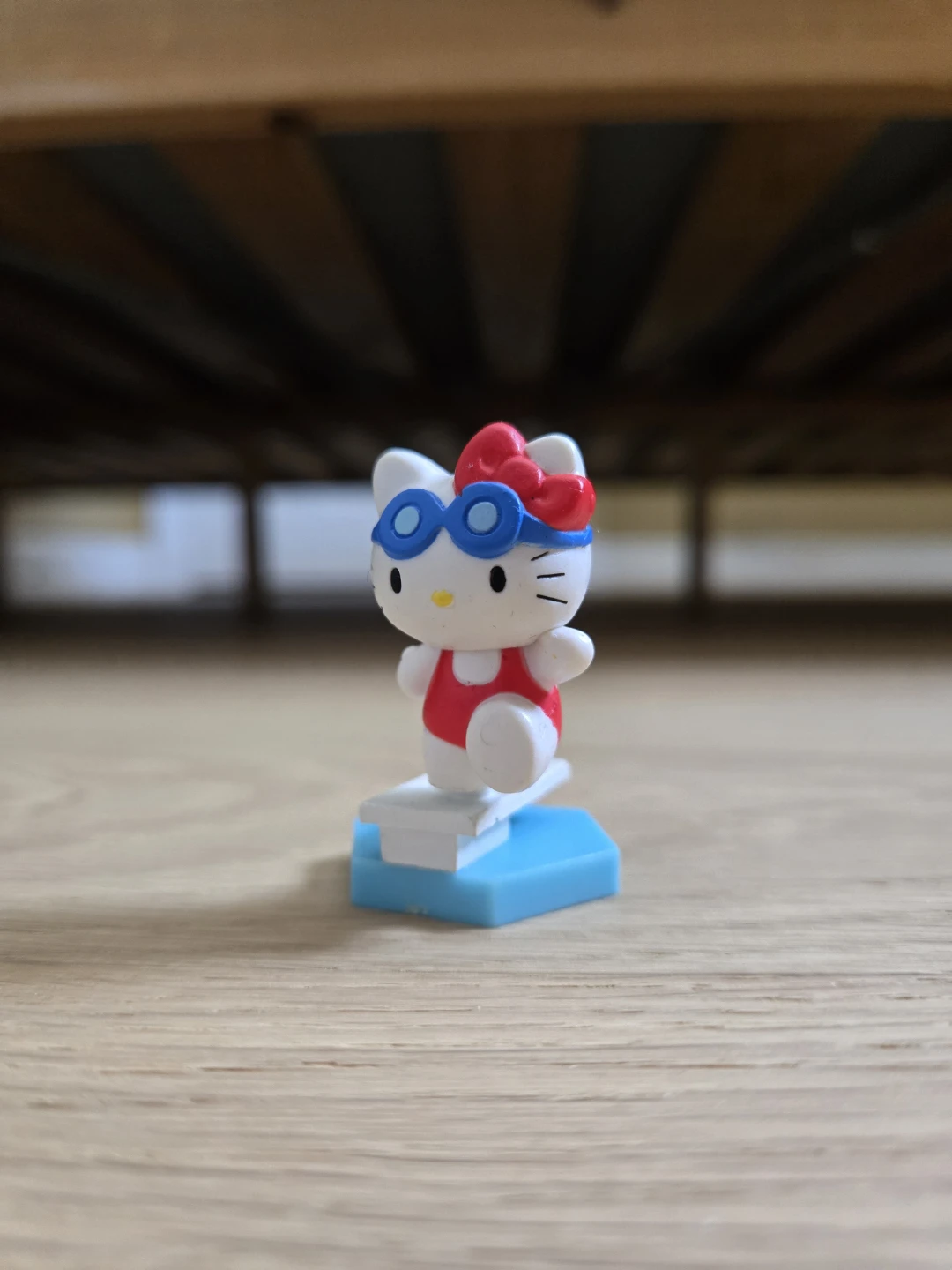Vintage 2007 Sanrio Hello Kitty Swimmer Figurine Toy