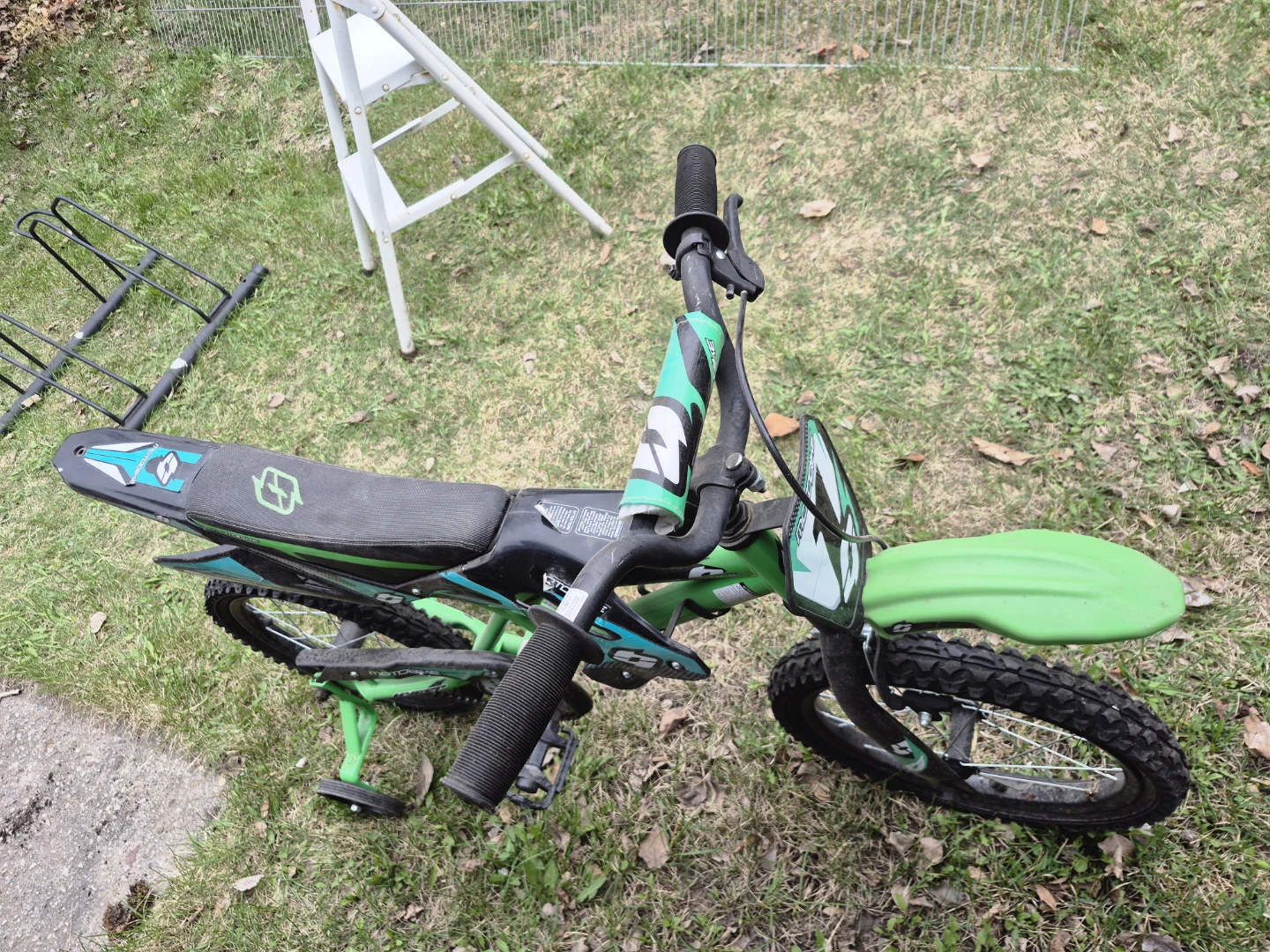 Kids Green Electric Motocross Style Bike - photo 3