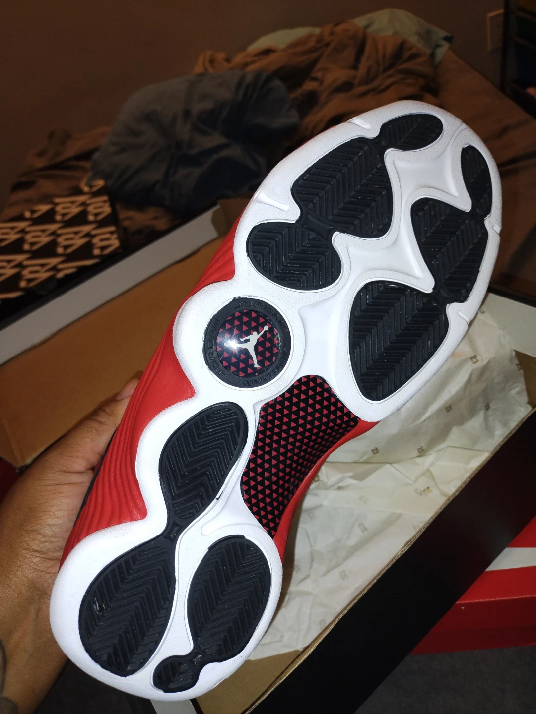 Jordan Jumpman Team II Black/University Red Size 12