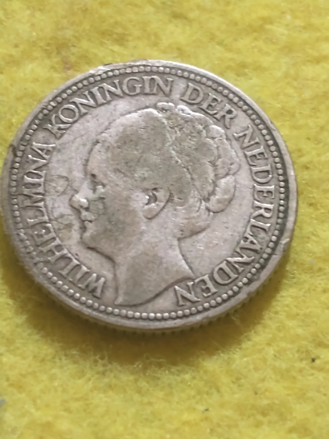 Beautiful 1926 Netherlands 25 cents .640 silver KM #164 - photo 4