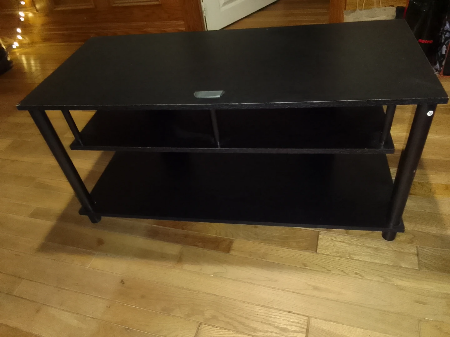 Black 3-Tier TV Stand