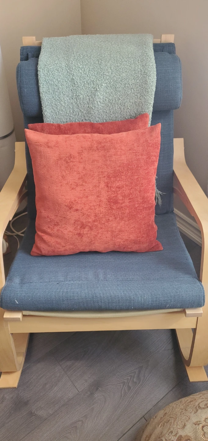 Set of 2 Decorative Throw Pillows - Coral/Orange