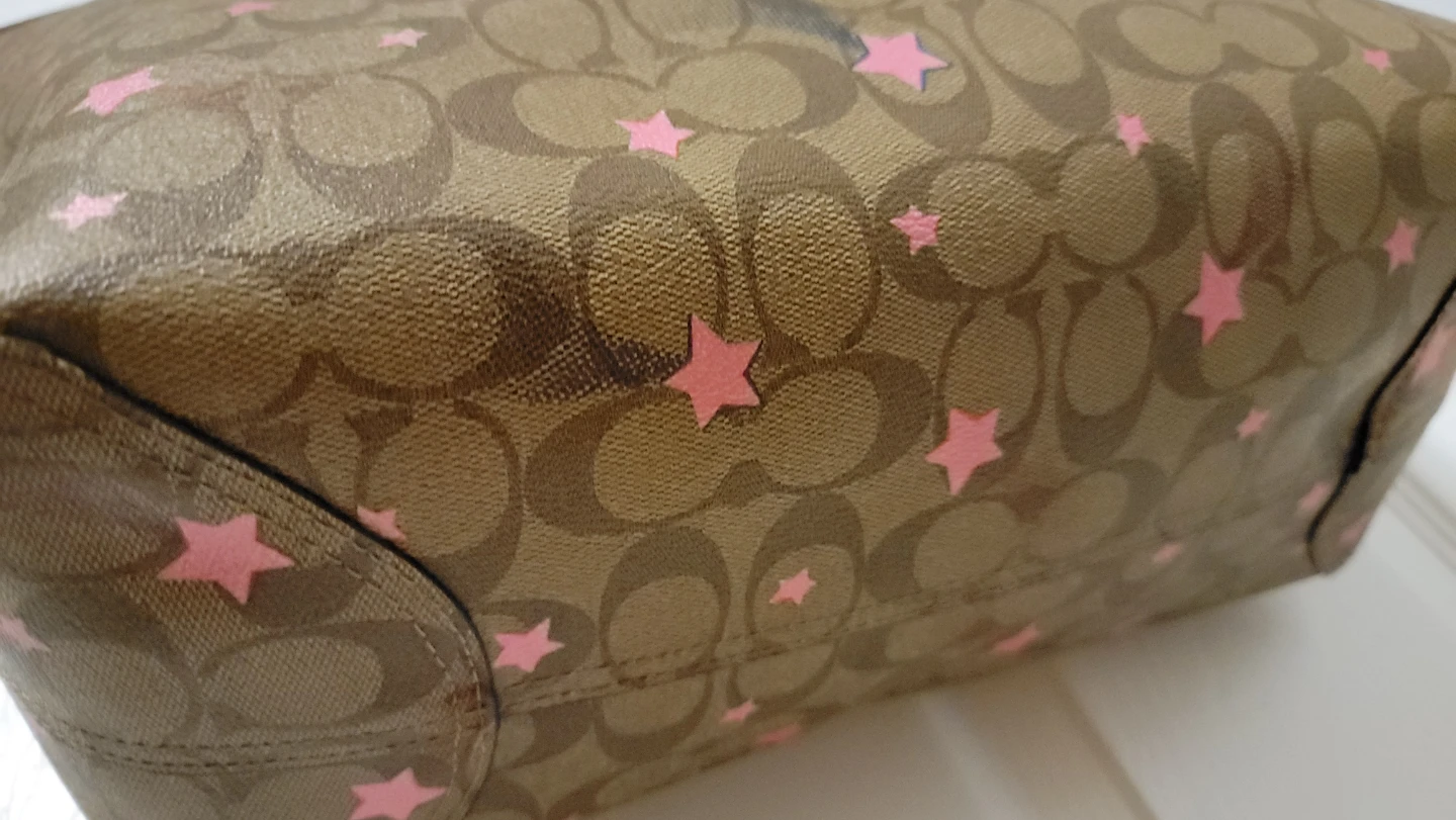 Coach City Tote In Signature Canvas With Disco Star Print - photo 4