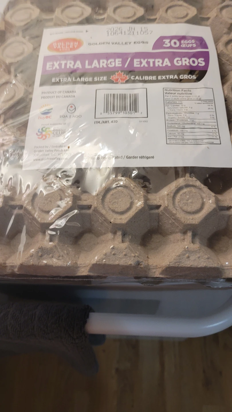 30 EXTRA LARGE EGGS GOLDEN VALLEY