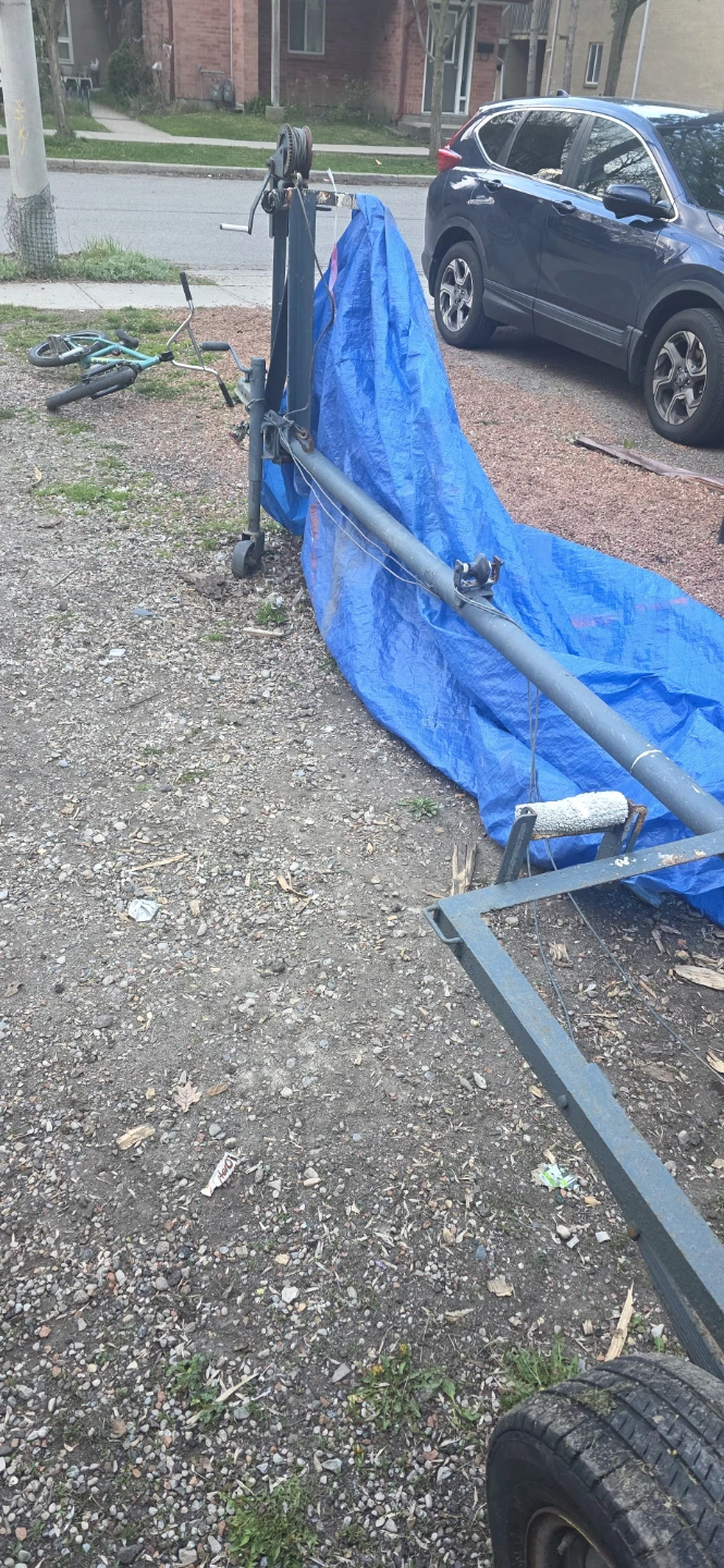 Selling 16 ft Boat Trailer Frame with Winch - photo 2