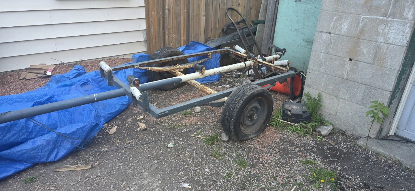 Selling 16 ft Boat Trailer Frame with Winch - photo 3
