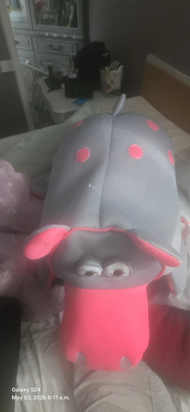 Grey and Pink Hippo pool float! - photo 2