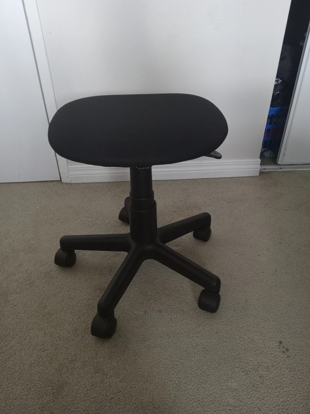 Black Swivel Office Stool