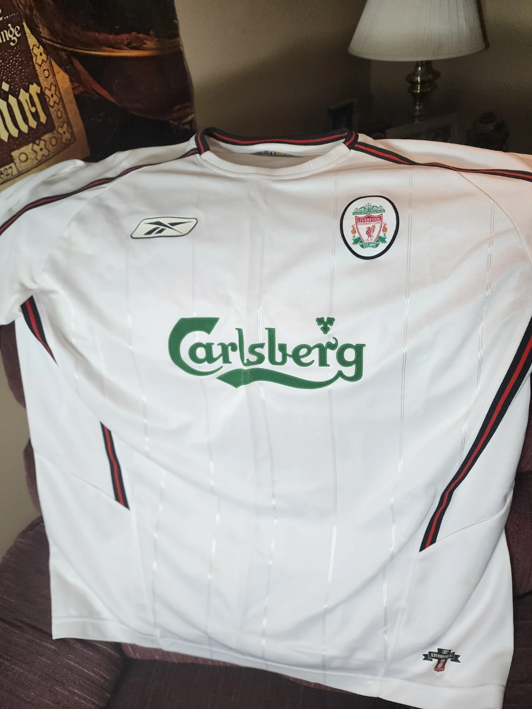 Reebok Liverpool FC Carlsberg Soccer Jersey - photo 5
