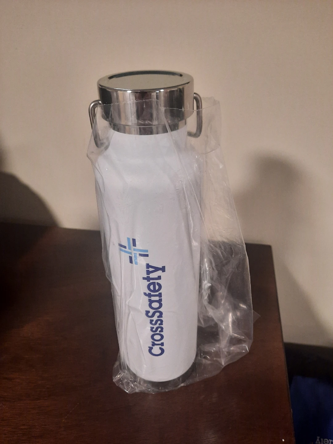 CrossSafety White Water Bottle