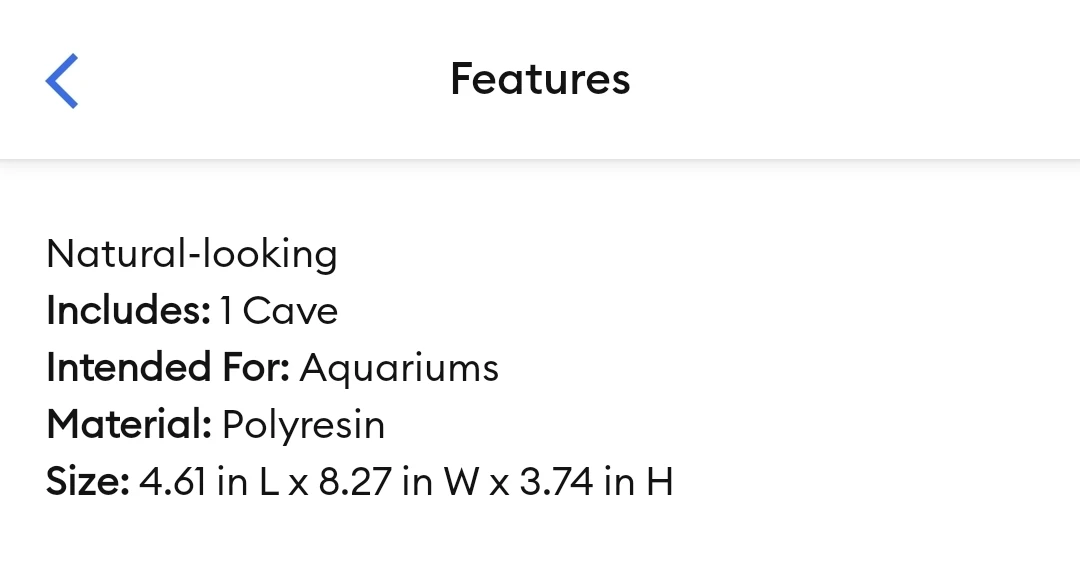 Top Fin Slate Rock Aquarium Ornament - Brown - photo 2