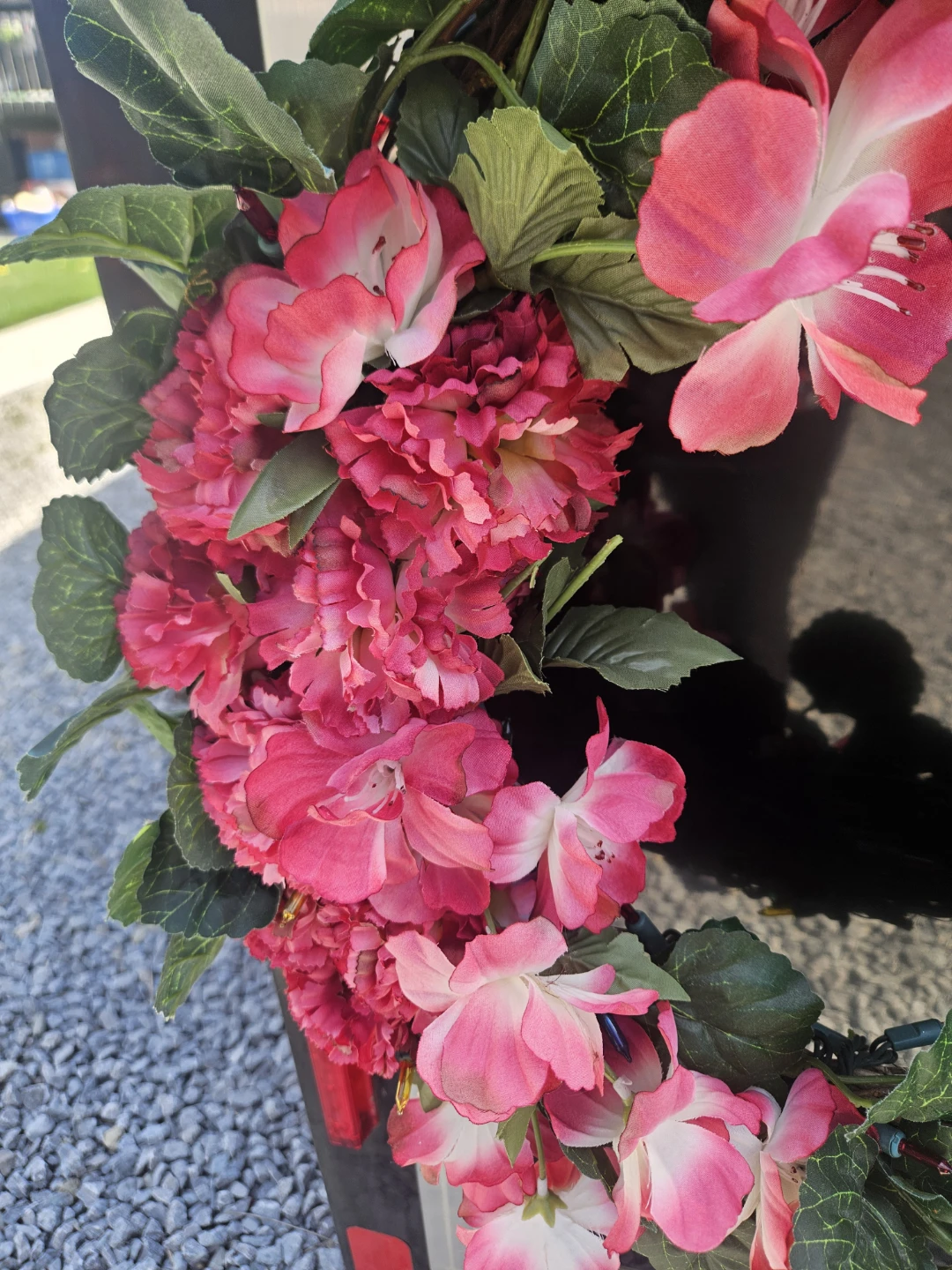 Artificial Flower Wreath with Bird Accent - photo 3