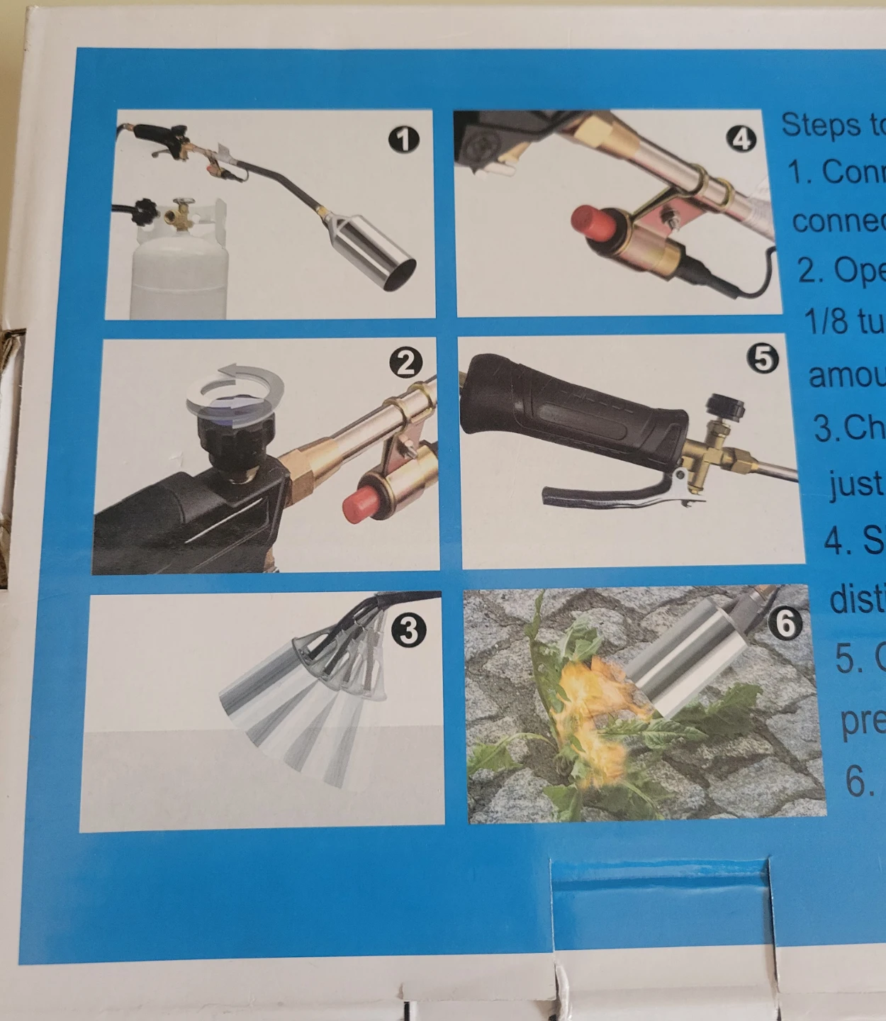 Compact Propane Roof Torch , Weed Burner, Flamethrower - photo 4