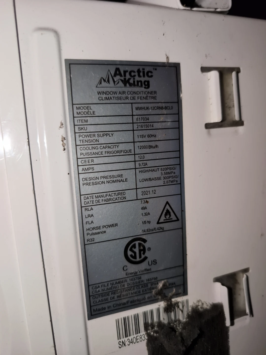 Arctic King Window Air Conditioner - photo 2