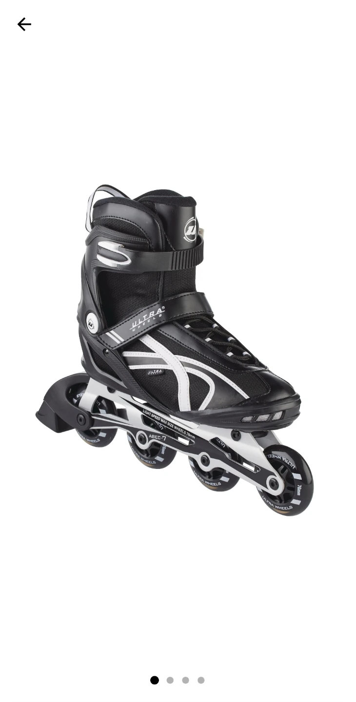Utrawheels: Black Inline Skates Men's Sz US9 42.5cm