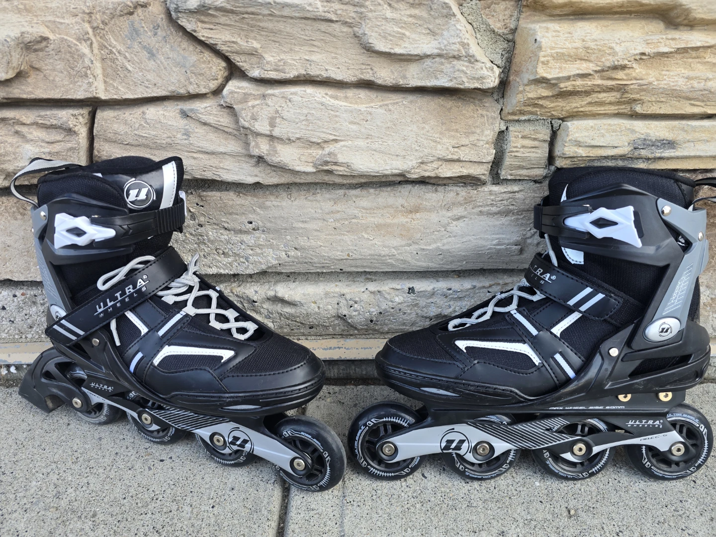 Utrawheels: Black Inline Skates Men's Sz US9 42.5cm - photo 3