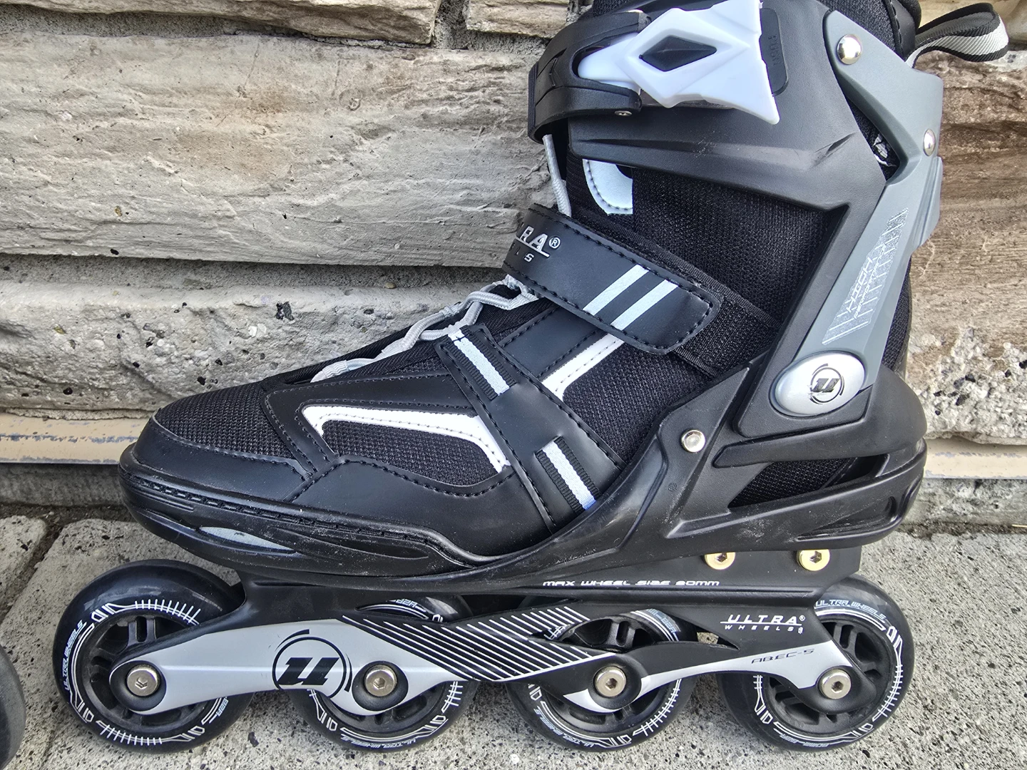 Utrawheels: Black Inline Skates Men's Sz US9 42.5cm - photo 4