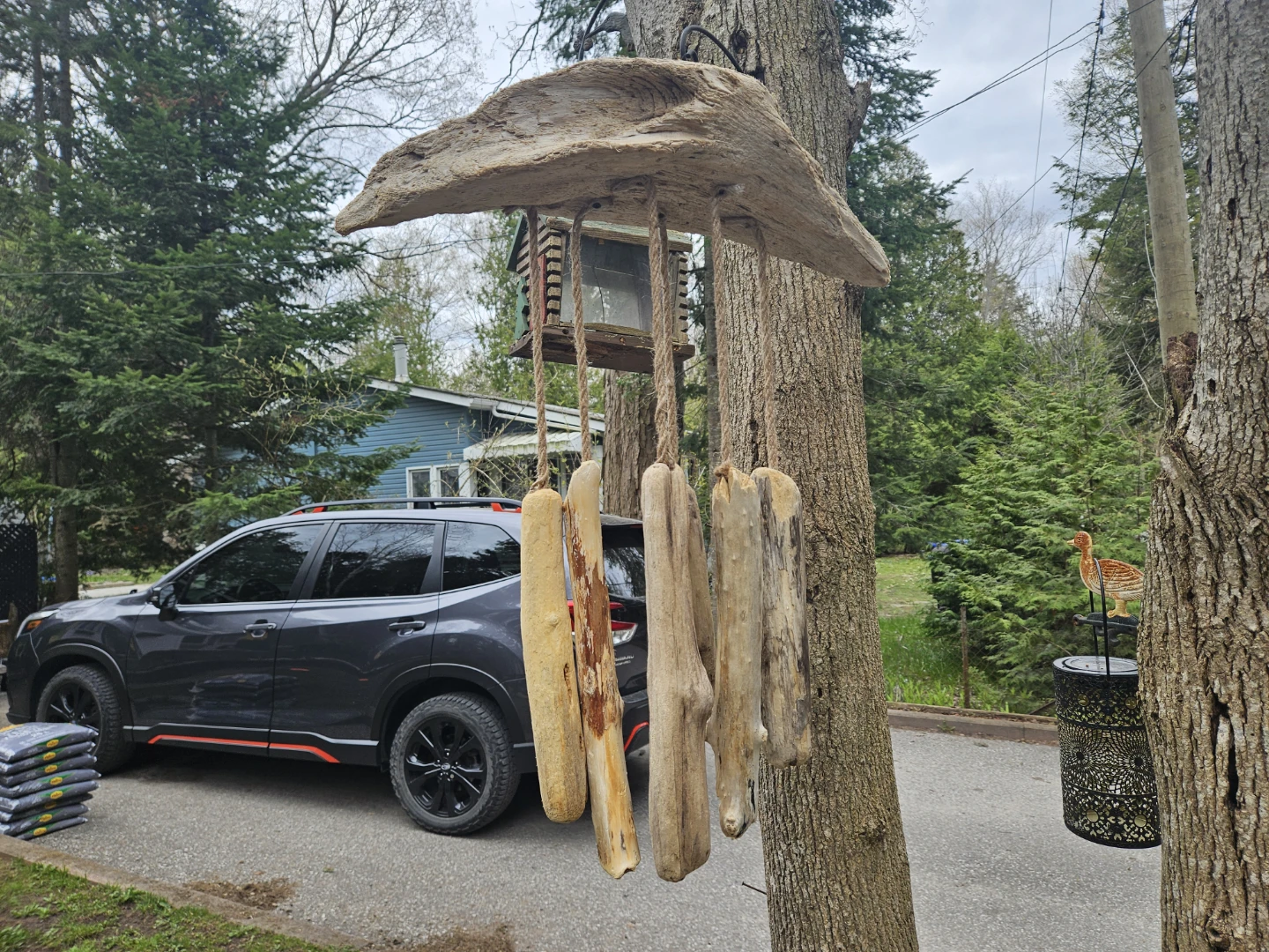 Rustic Driftwood Wind Chimes.