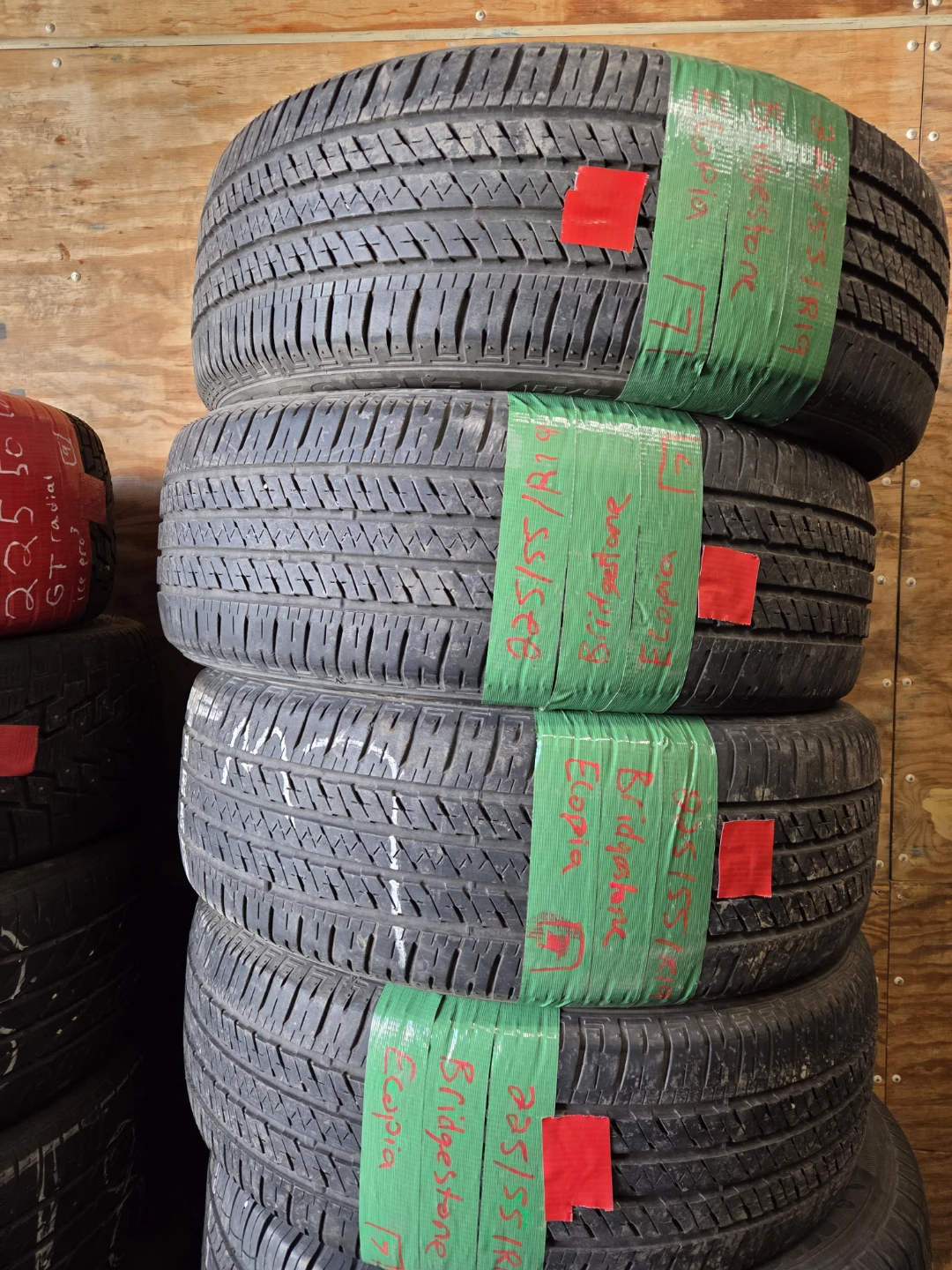 4 Bridgestone Ecopia Tires 225/55R19